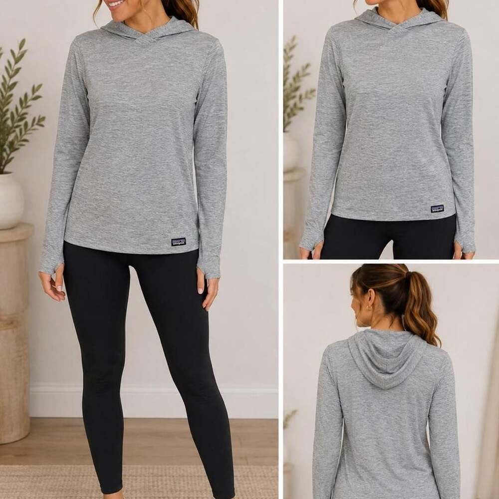 Patagonia Capilene Cool Daily Hoody Heather Gray Size L
